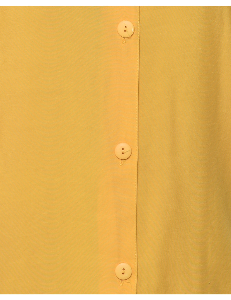 Button Front Yellow Shirt - L