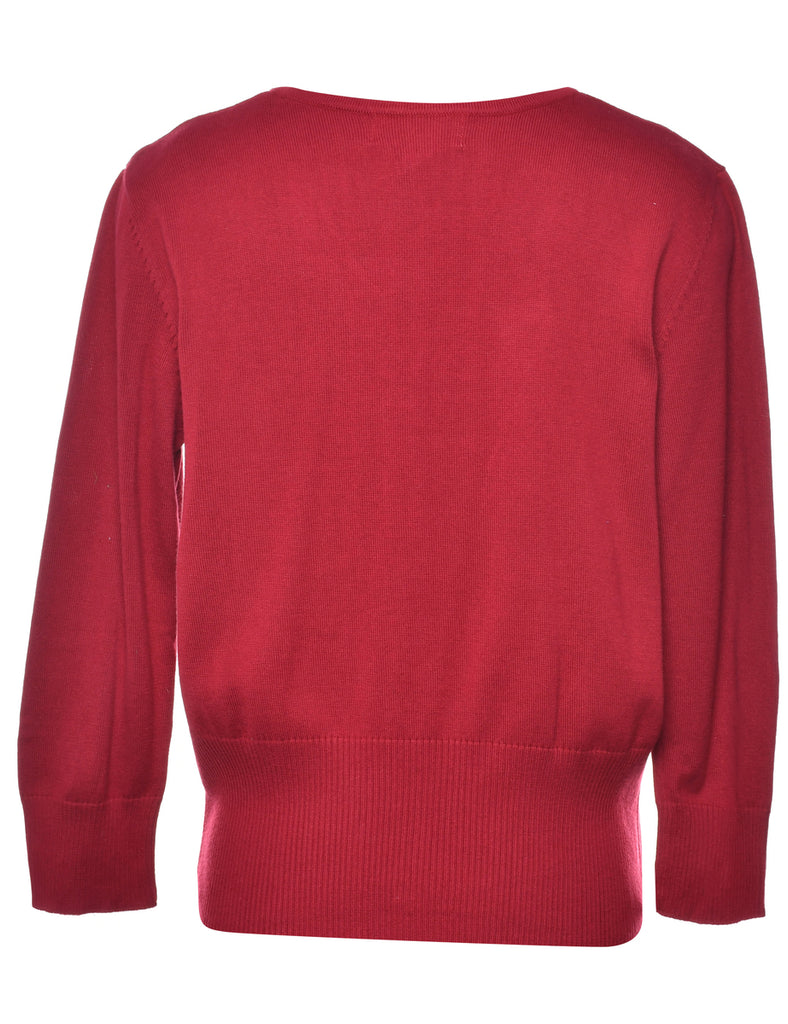 Button Through Cardigan - L