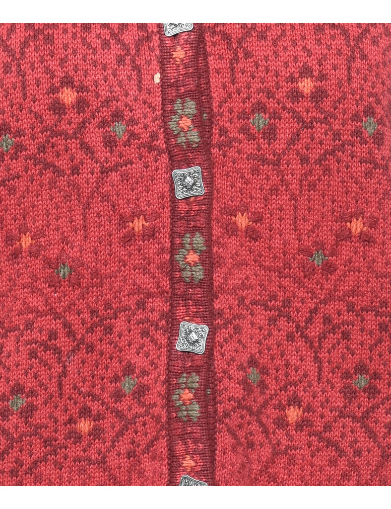 Button Through Cardigan - M
