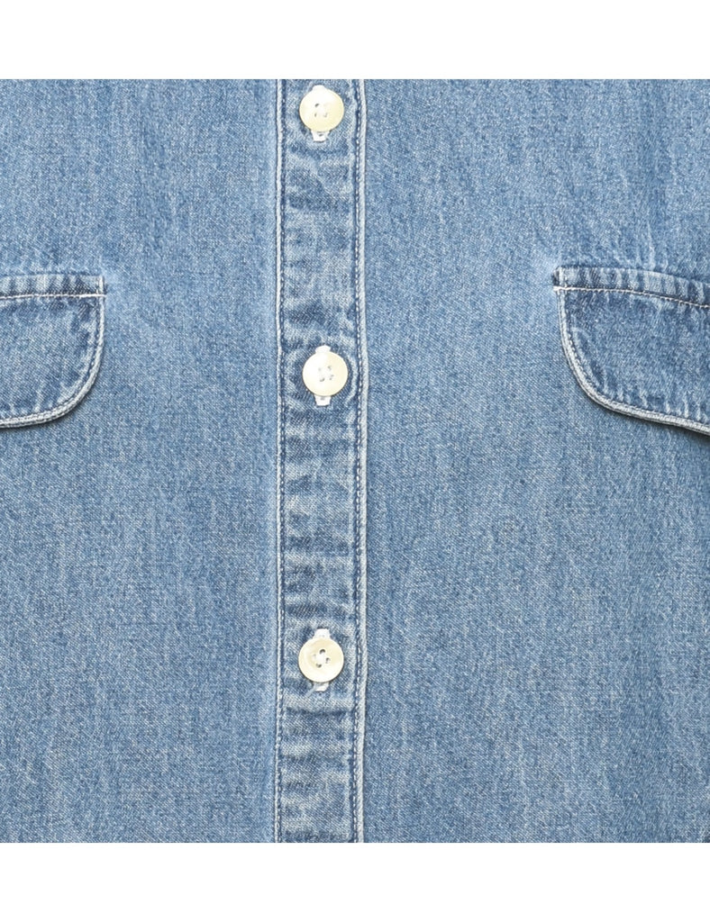 Cabin Creek Sleeveless Denim Shirt - L