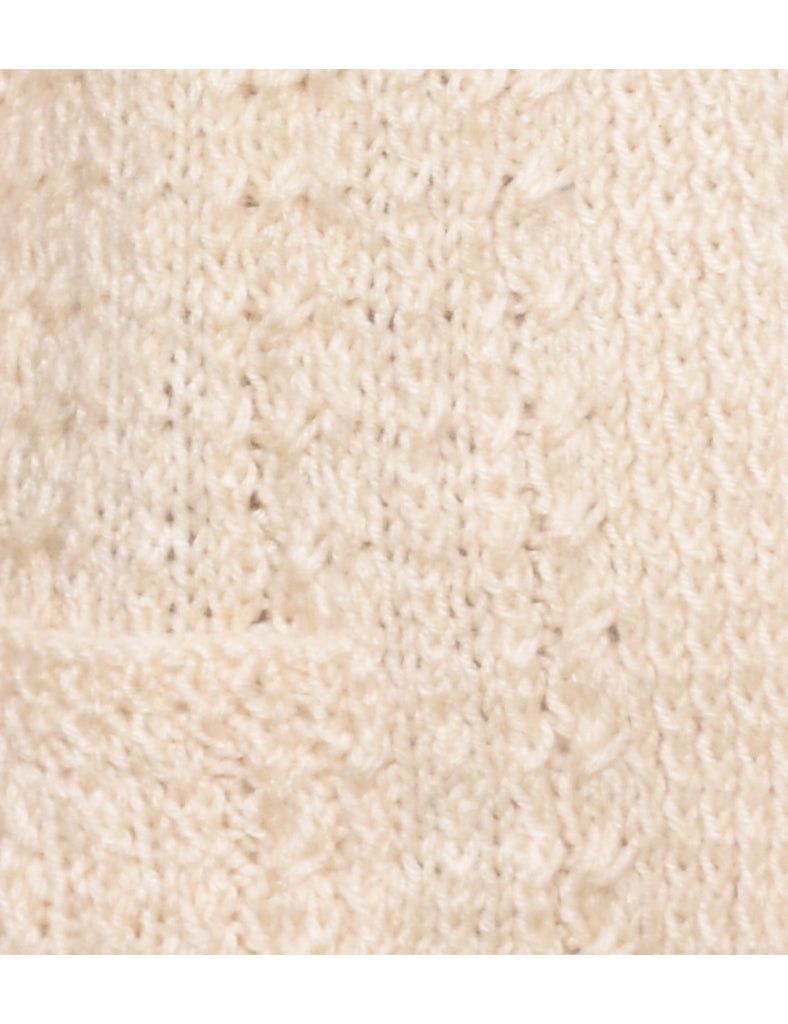 Cable Knit Cardigan - L