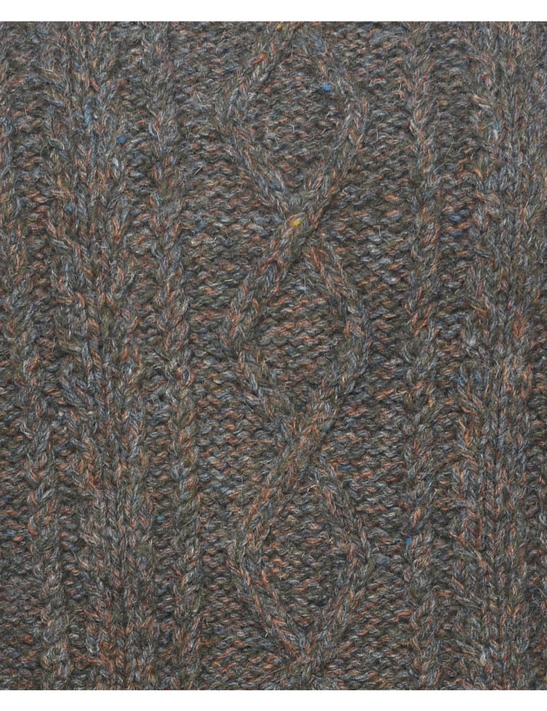 Cable Knit Jumper - L