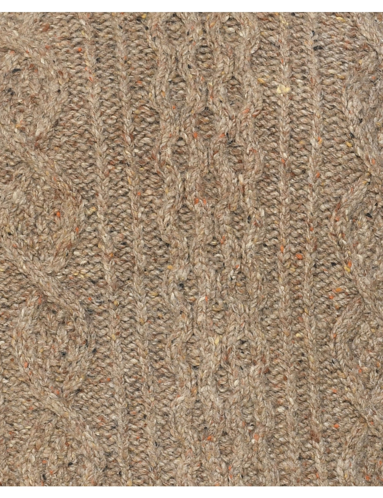 Cable Knit Jumper - M