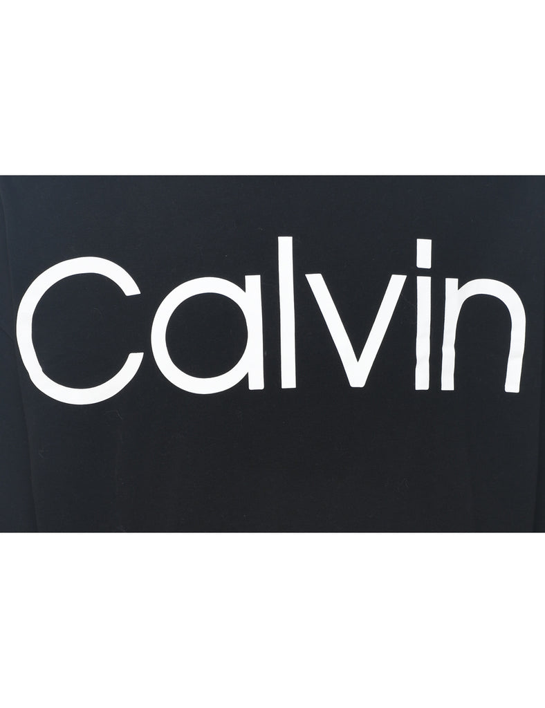 Calvin Klein Cropped Printed Sweatshirt - XL