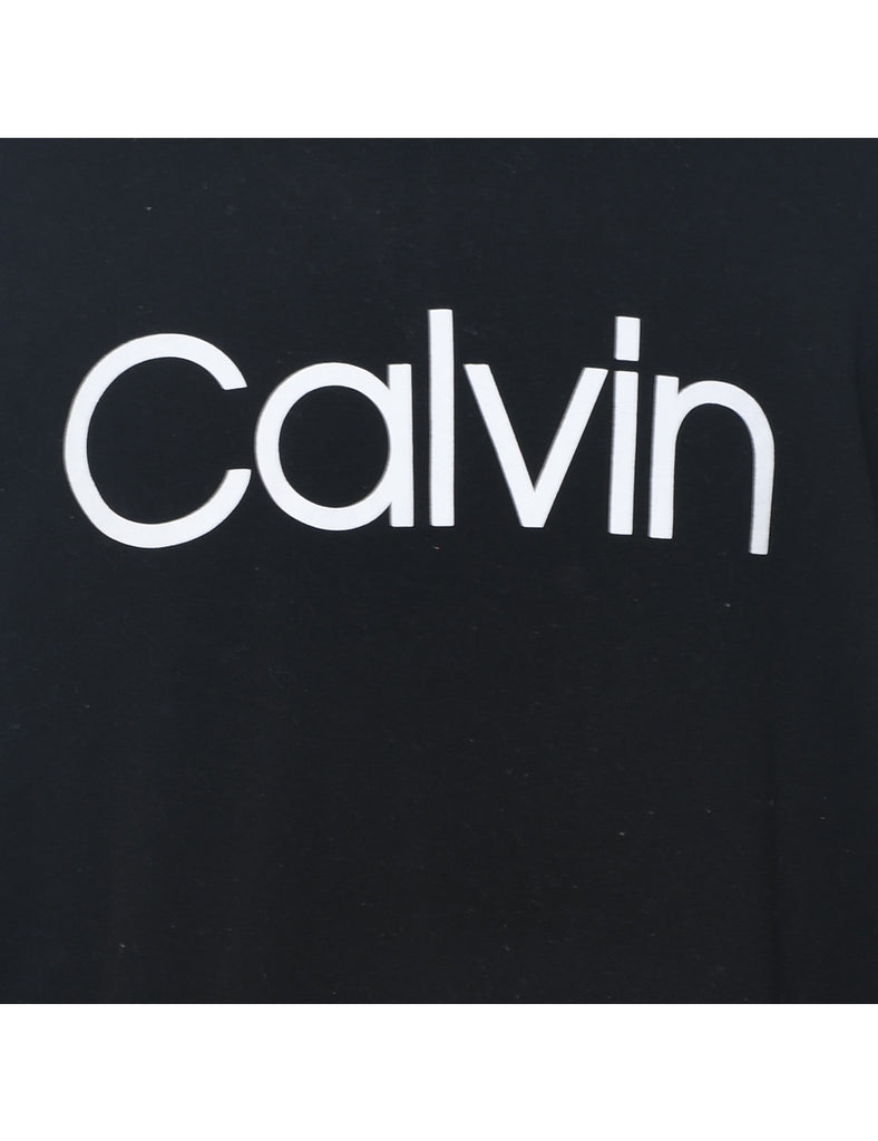 Calvin Klein Cropped Printed Sweatshirt - L