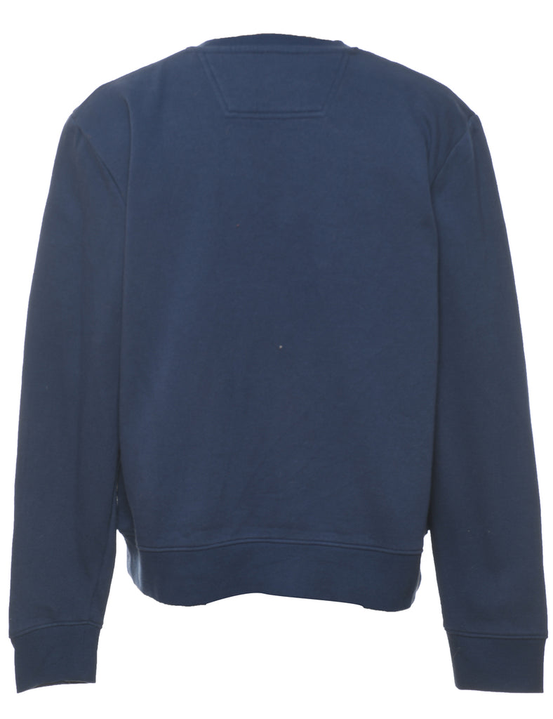 Calvin Klein Navy Printed Sweatshirt - L