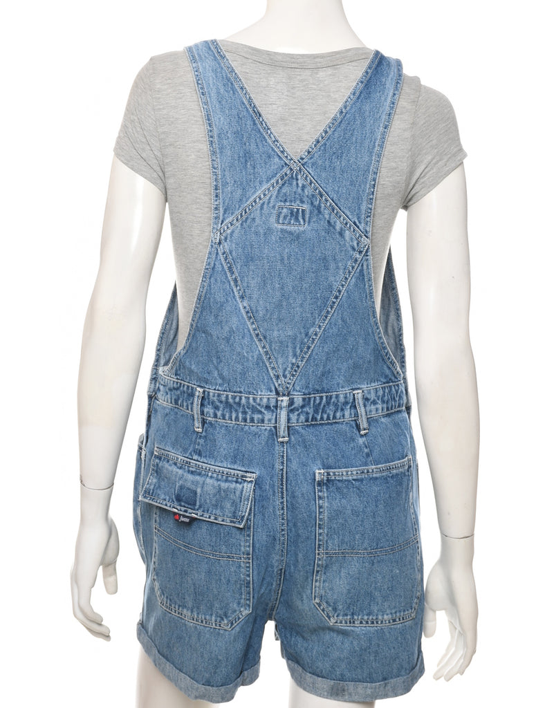 Calvin Klein Rolled Hem Cropped Dungarees - W34 L2