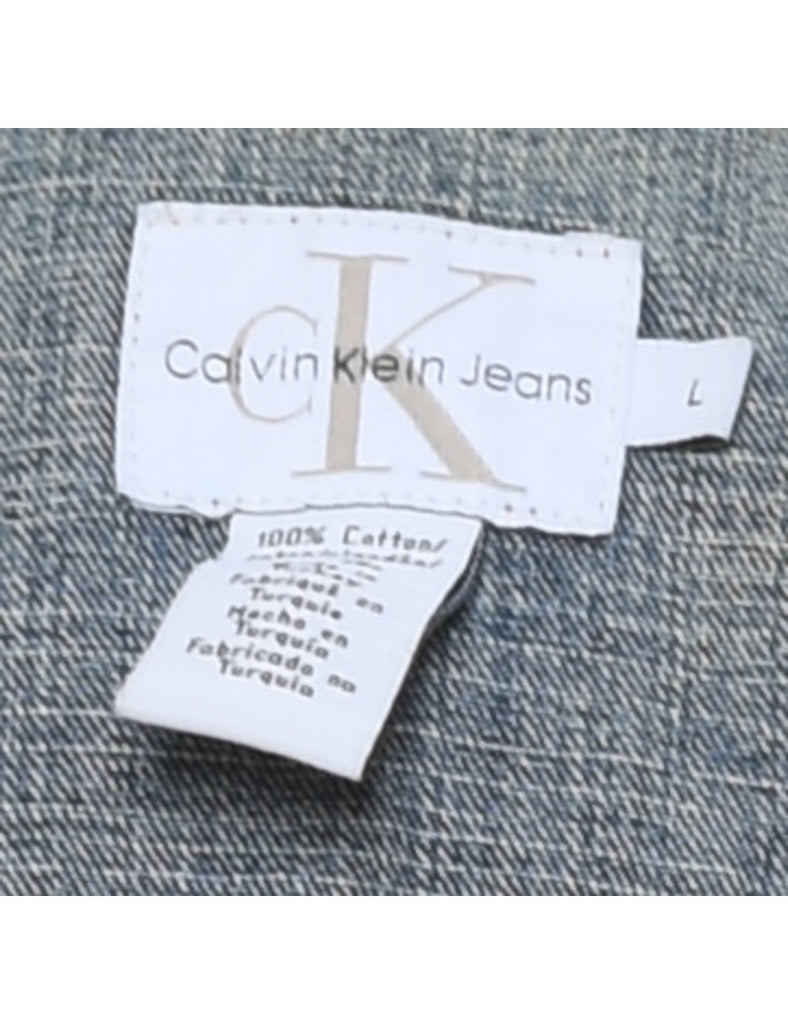 Calvin Klein Stonewash 1990s Denim Jacket - L