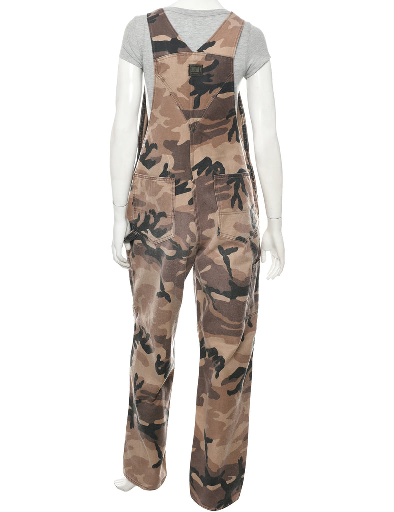 Camouflage Print Dungarees - W34 L32