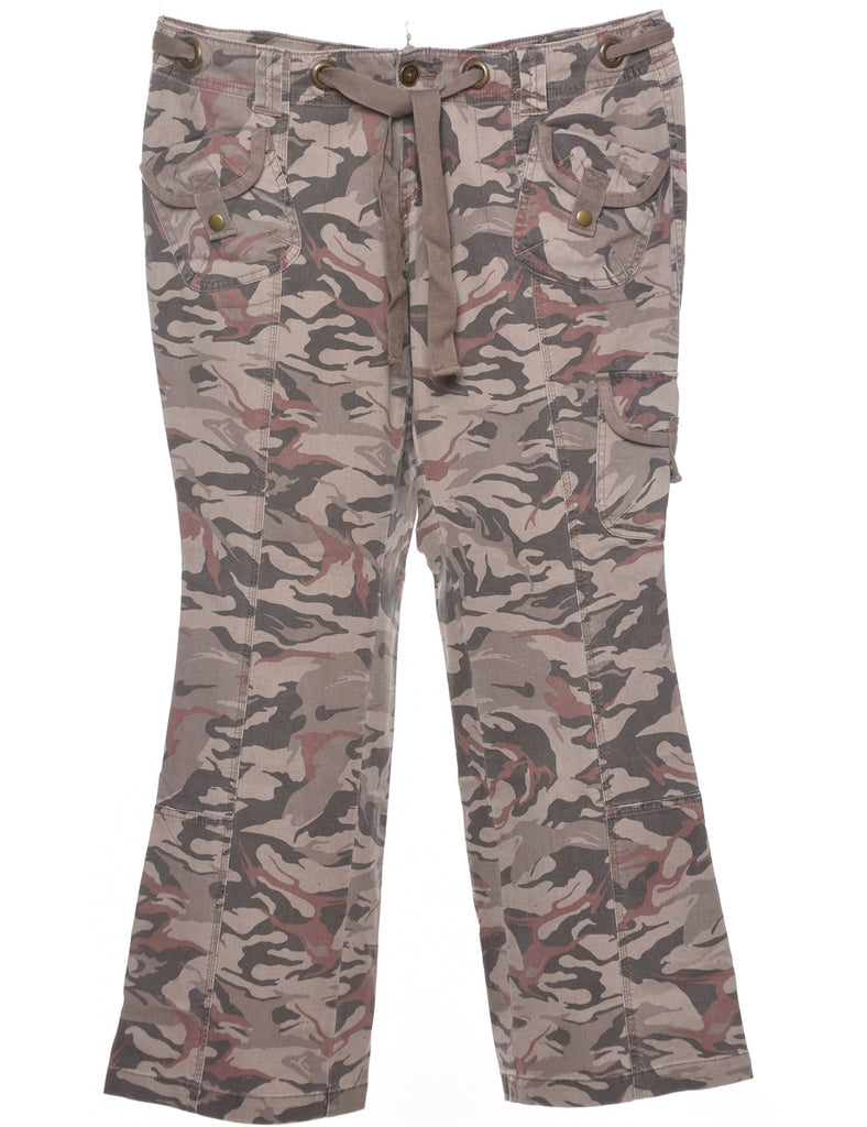 Camouflage Print Trousers - W36 L31