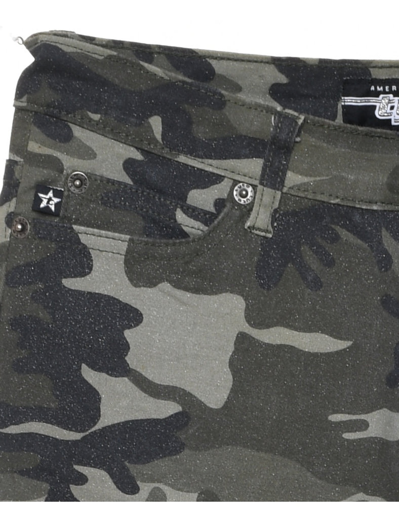 Camouflage Print Trousers - W28 L31
