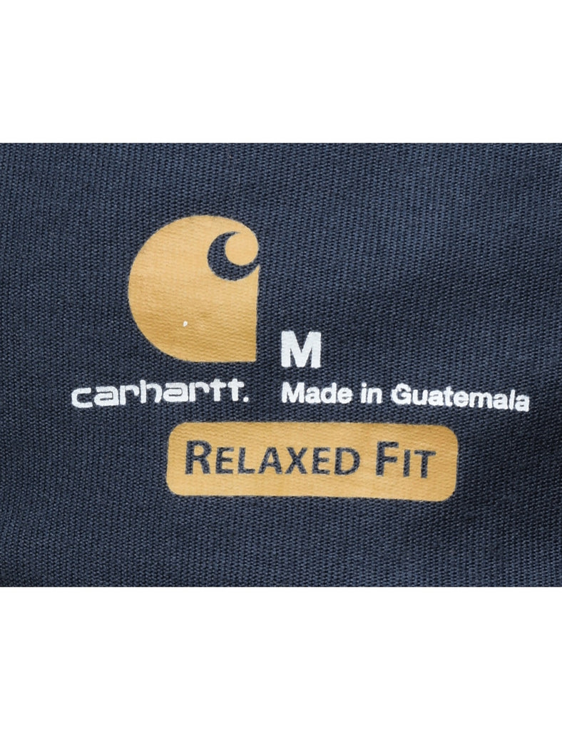 Carhartt Navy Hoodie - M