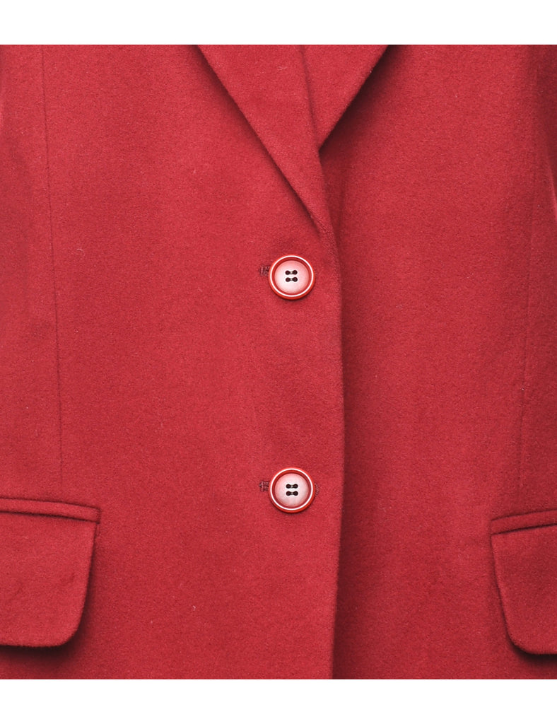 Cashmere Red Blazer - L