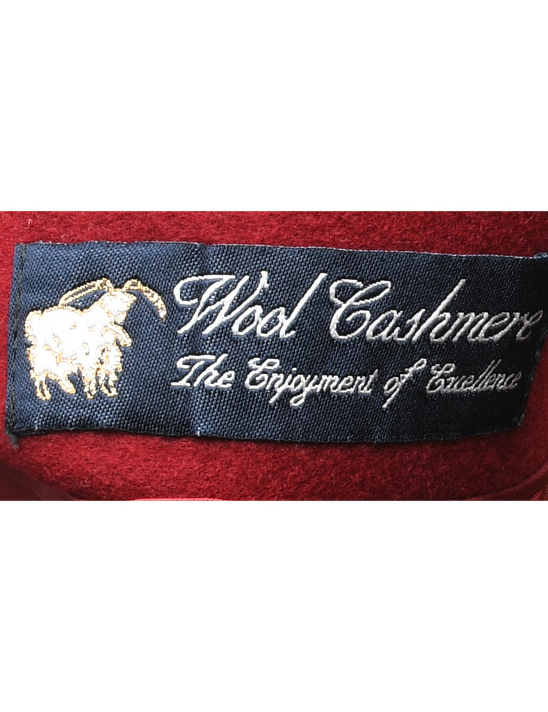 Cashmere Red Blazer - L