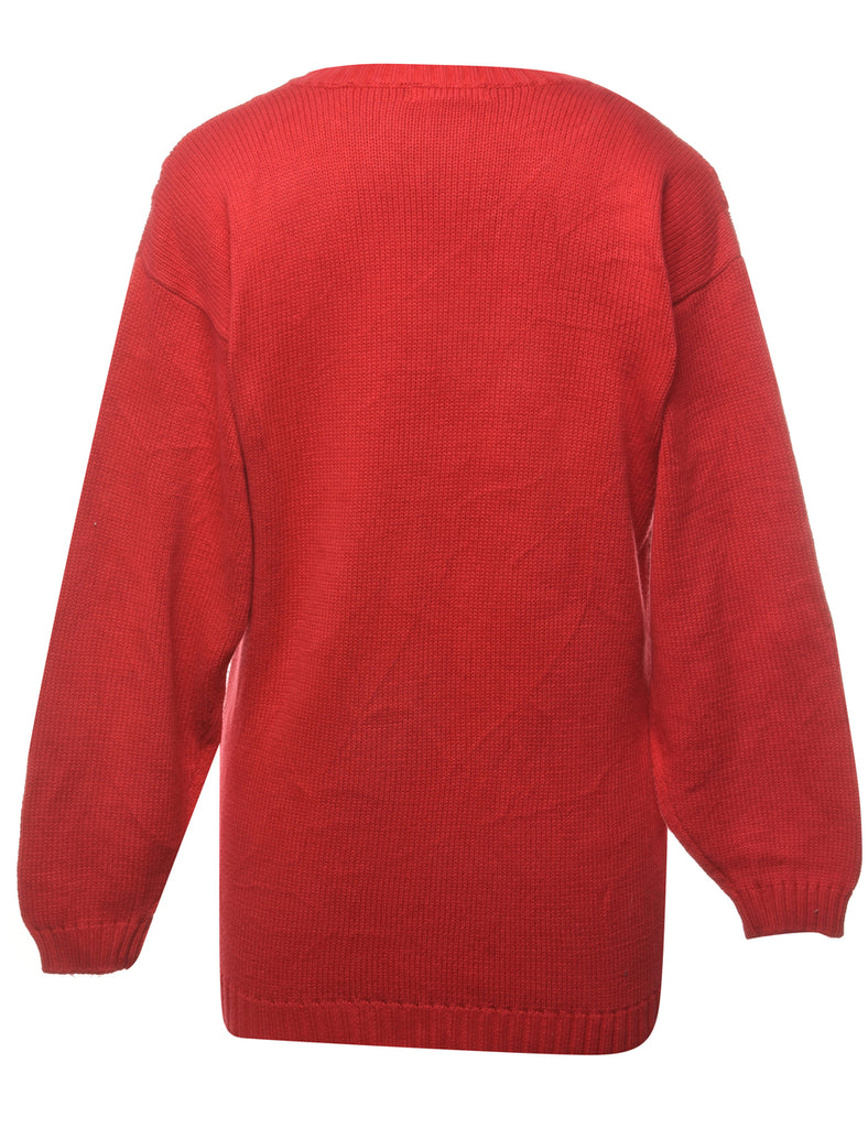 Cat Printed Jumper - S