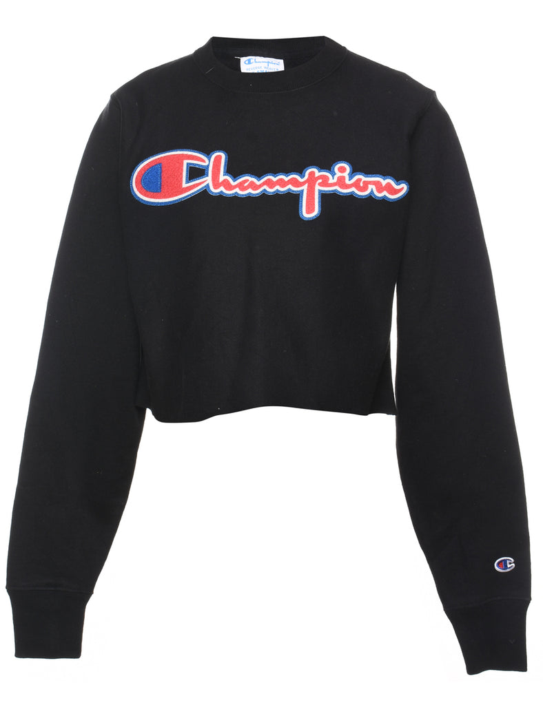 Champion Black, Blue & Red Reverse Weave Sweatshirt - XS