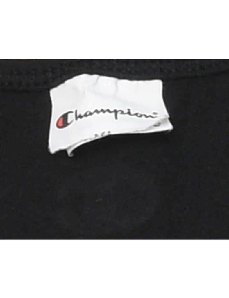 Champion Black, Red & White Vest Top - M