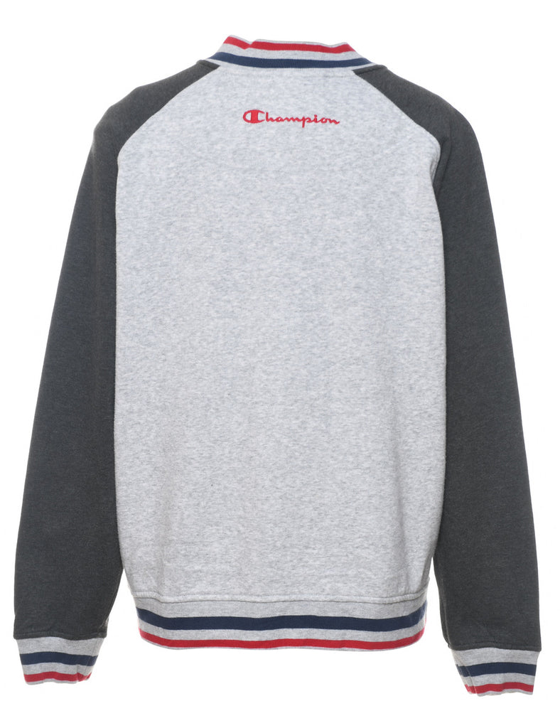 Champion Button-Up Sweatshirt - L
