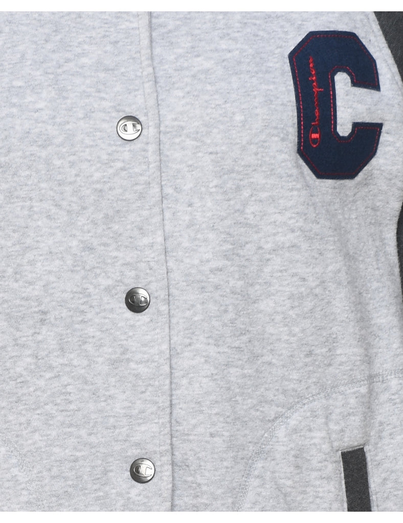 Champion Button-Up Sweatshirt - L