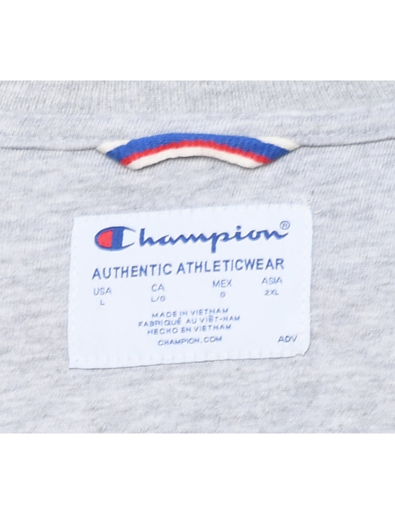 Champion Button-Up Sweatshirt - L