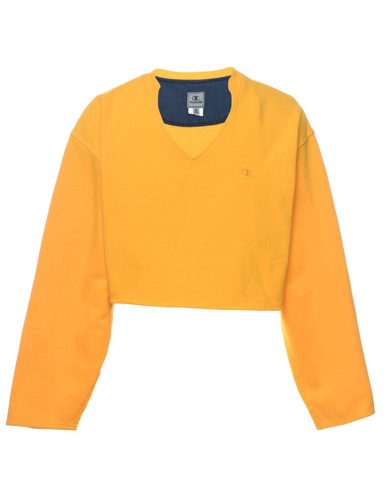 Champion Cropped Plain Sweatshirt - M