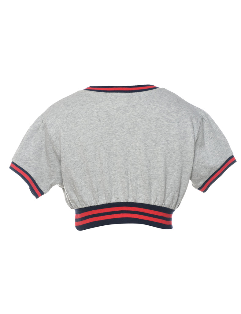 Champion Cropped Printed Sweatshirt - S