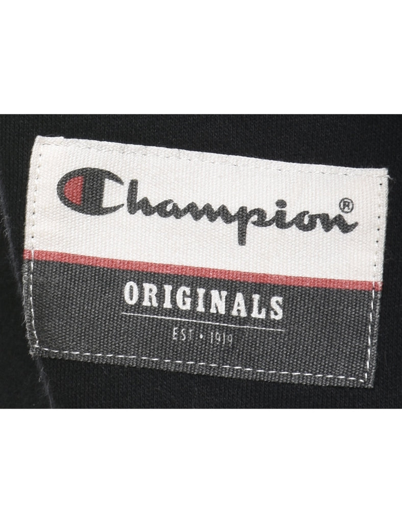 Champion Lady Bison Cheerleading Black & Green Printed Sweatshirt - L