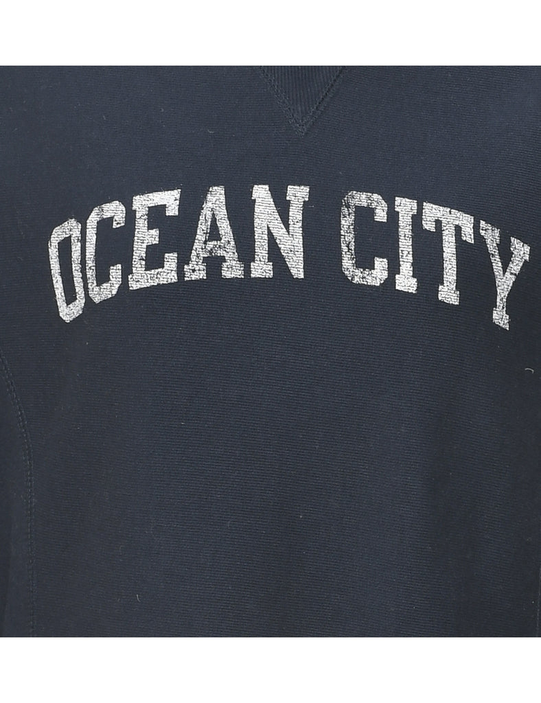Champion Ocean City  Printed Sweatshirt - M