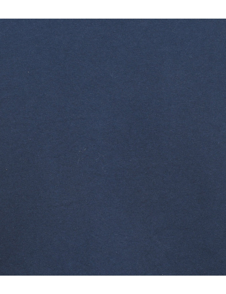 Champion Plain Navy Cropped T-shirt - XL
