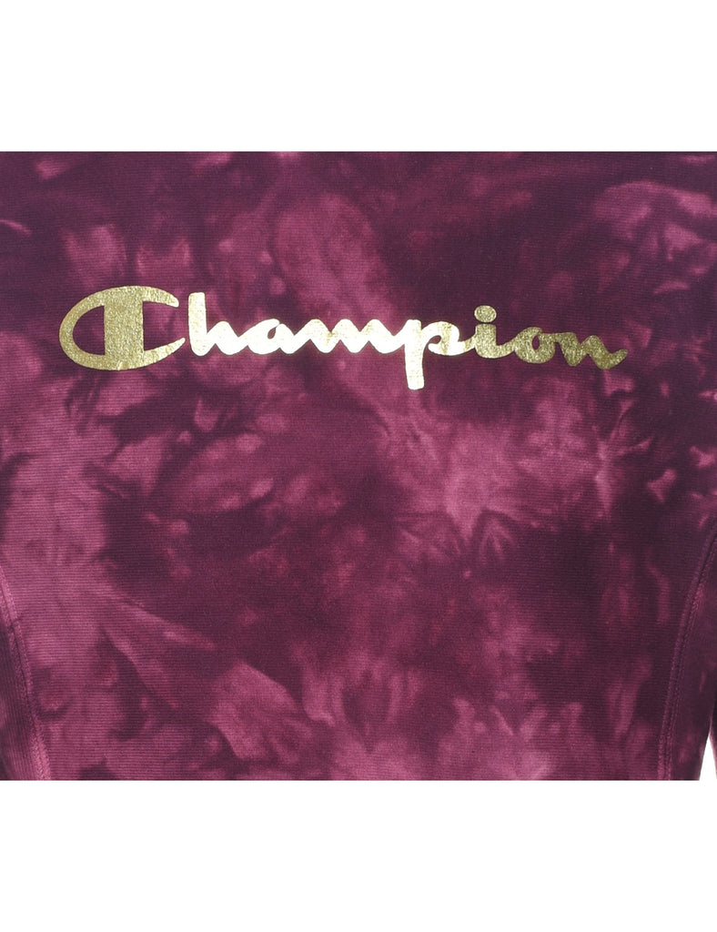 Champion Purple Tie-Dye Sweatshirt - XS
