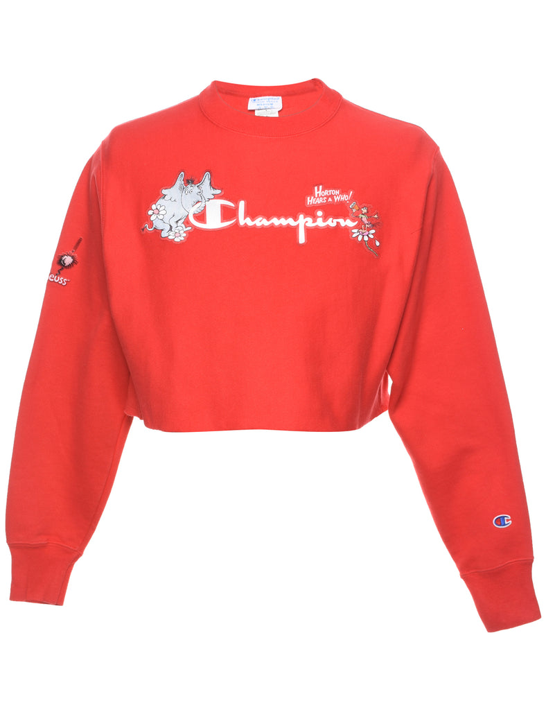 Champion Reverse Weave Printed Sweatshirt - M