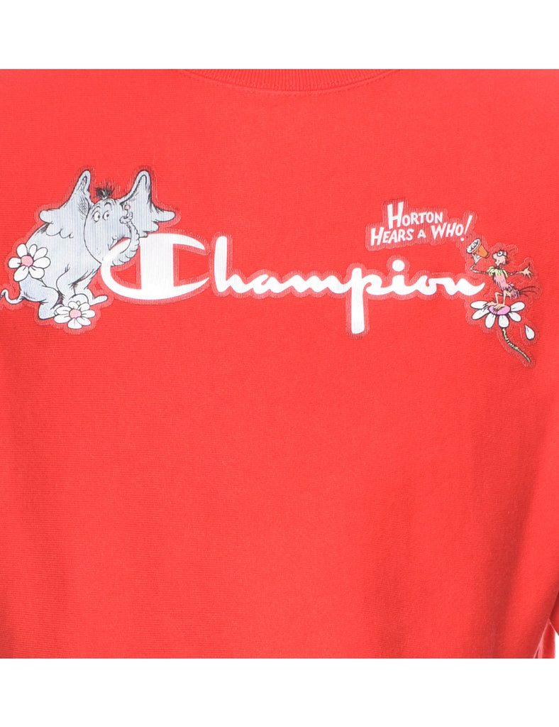 Champion Reverse Weave Printed Sweatshirt - M