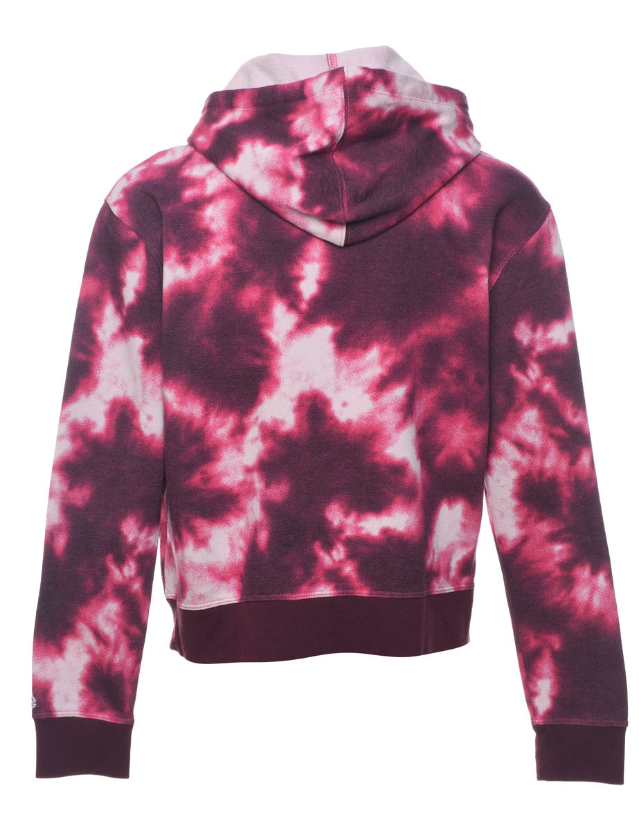 Fleece Hoodie Champion Pink Tie Dye Hoodie Women's Champion