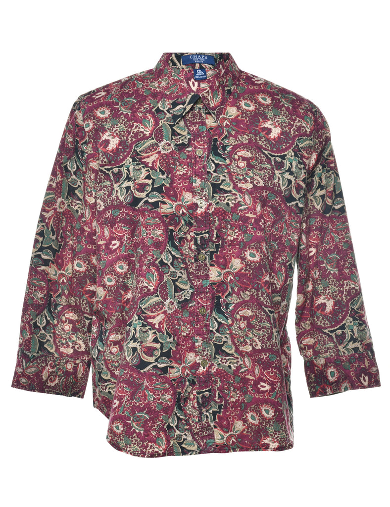 Chaps Floral Shirt - L