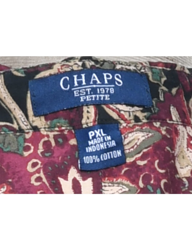 Chaps Floral Shirt - L