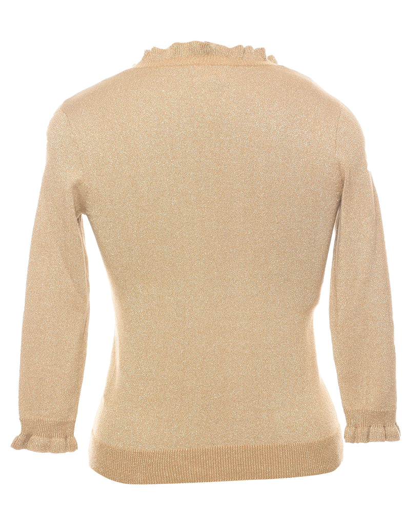 Chaps Lurex Thread Pattern Jumper - S