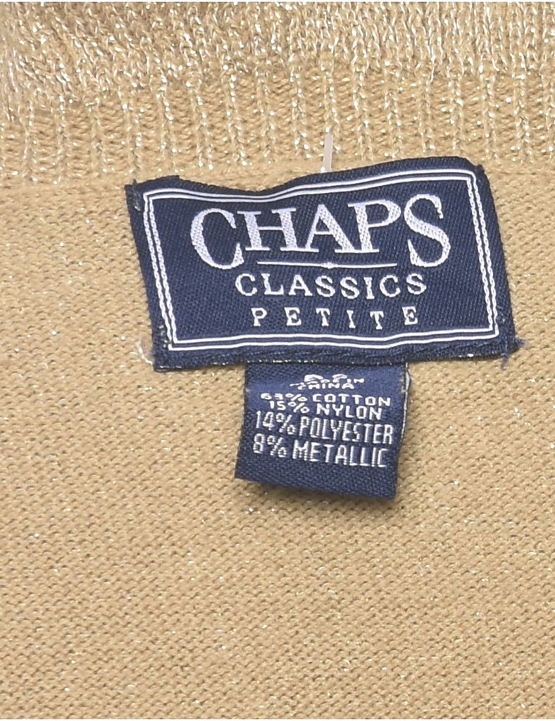 Chaps Lurex Thread Pattern Jumper - S