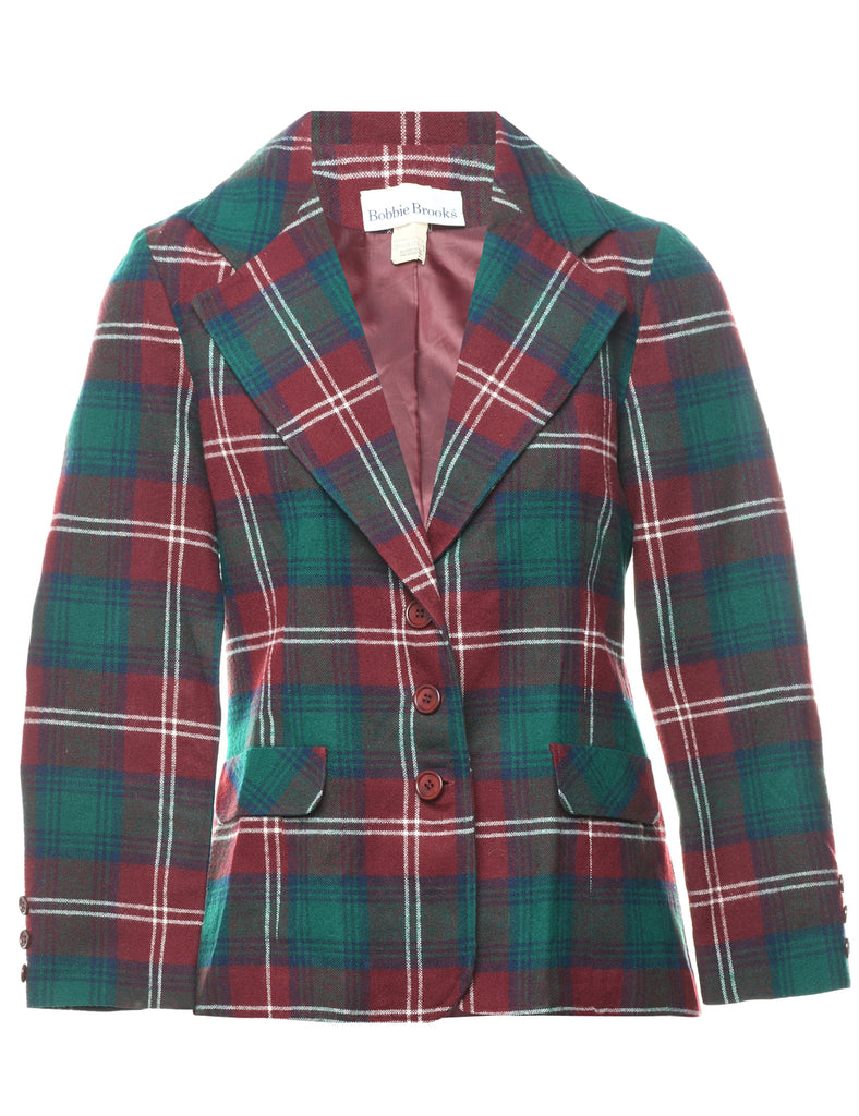 Checked Blazer - M