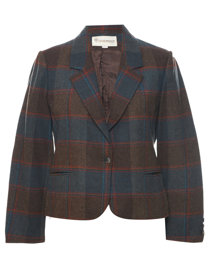 Checked Blazer - L