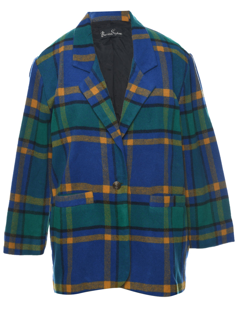 Checked Blazer - L