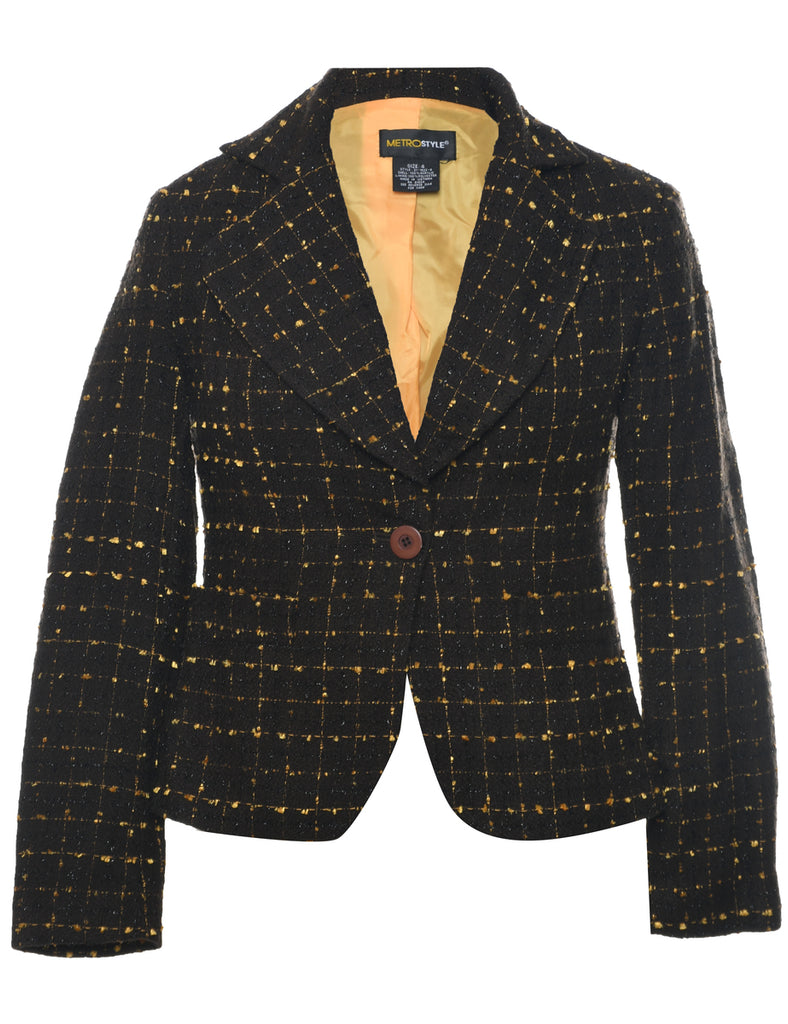 Checked Blazer - S