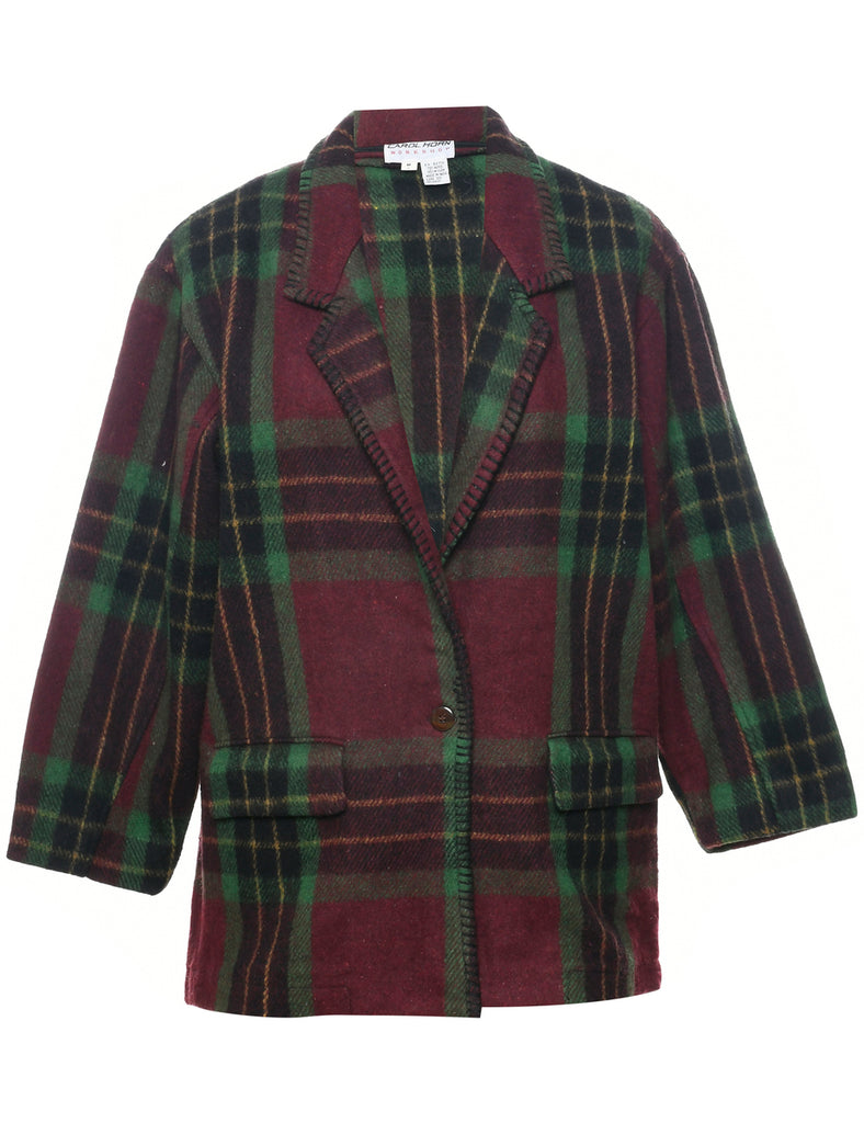 Checked Blazer - M