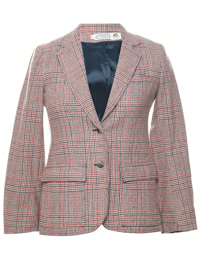 Checked Blazer - S