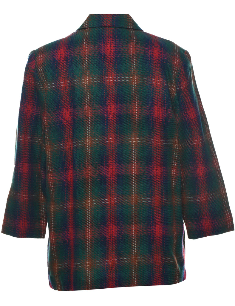 Checked Blazer - L