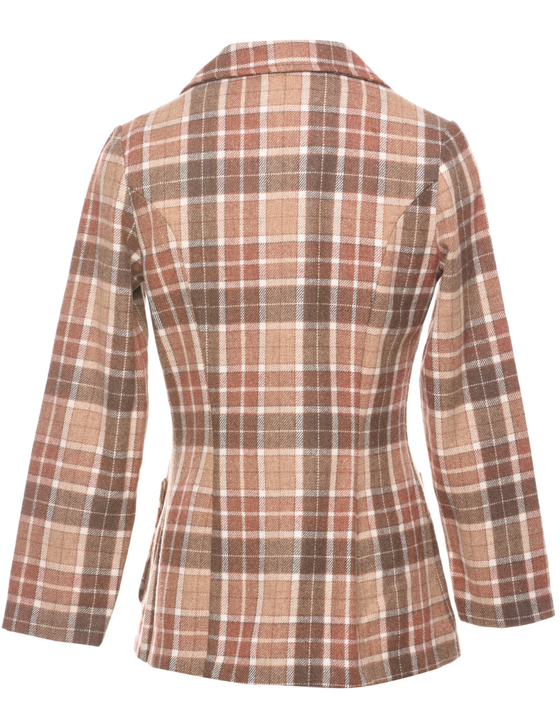 Checked Blazer - M