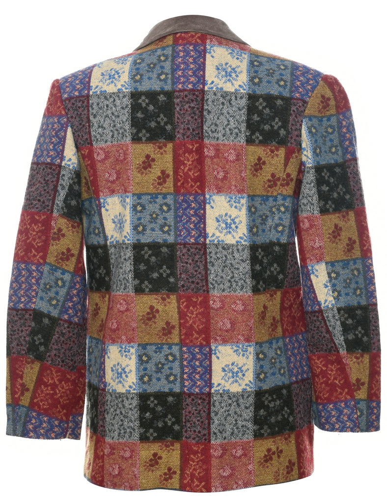 Checked Blazer - M