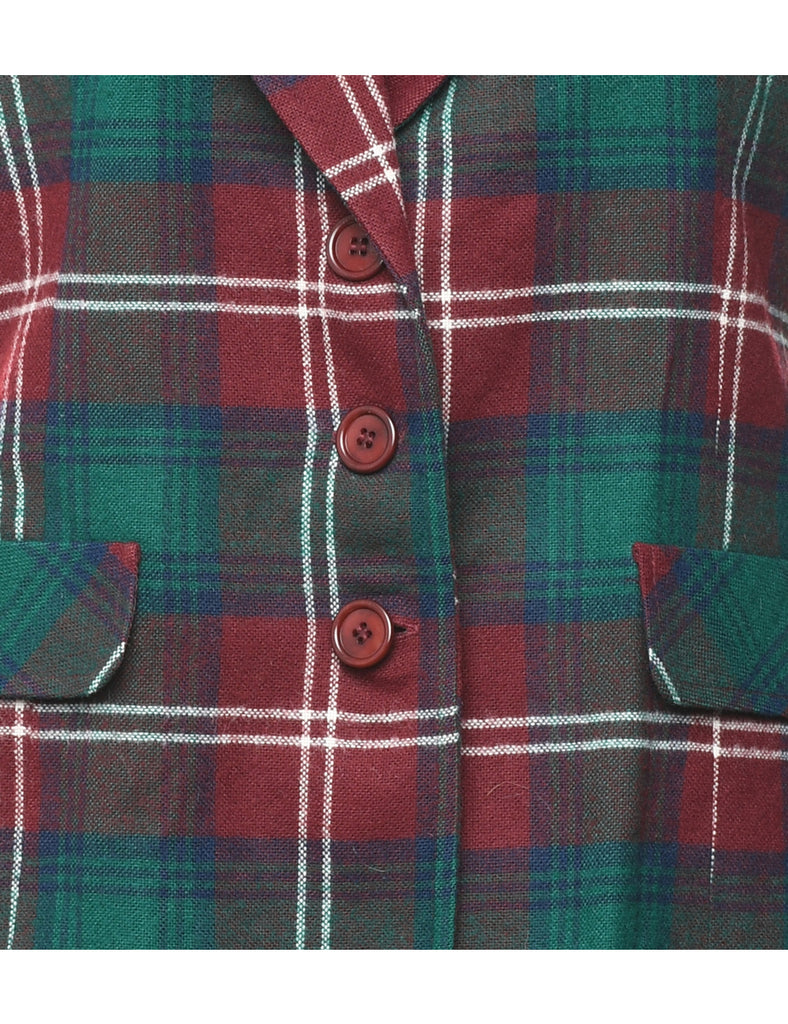 Checked Blazer - M