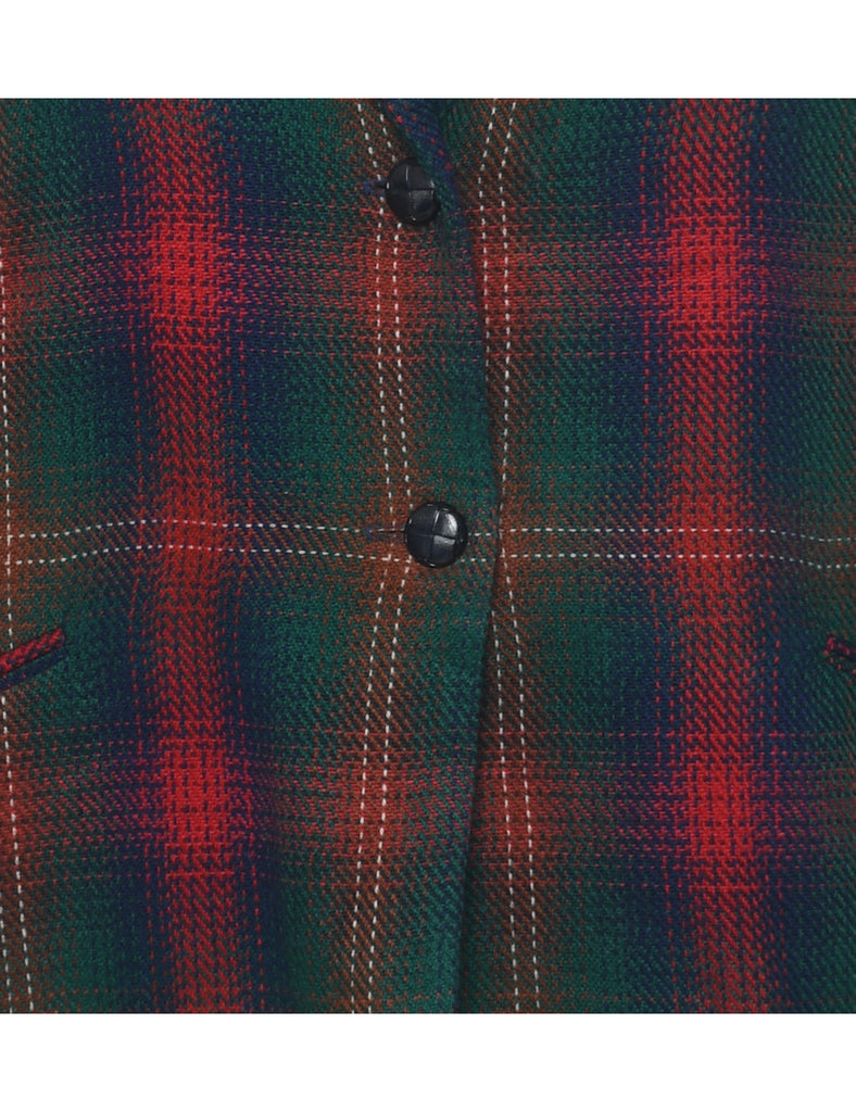Checked Blazer - L