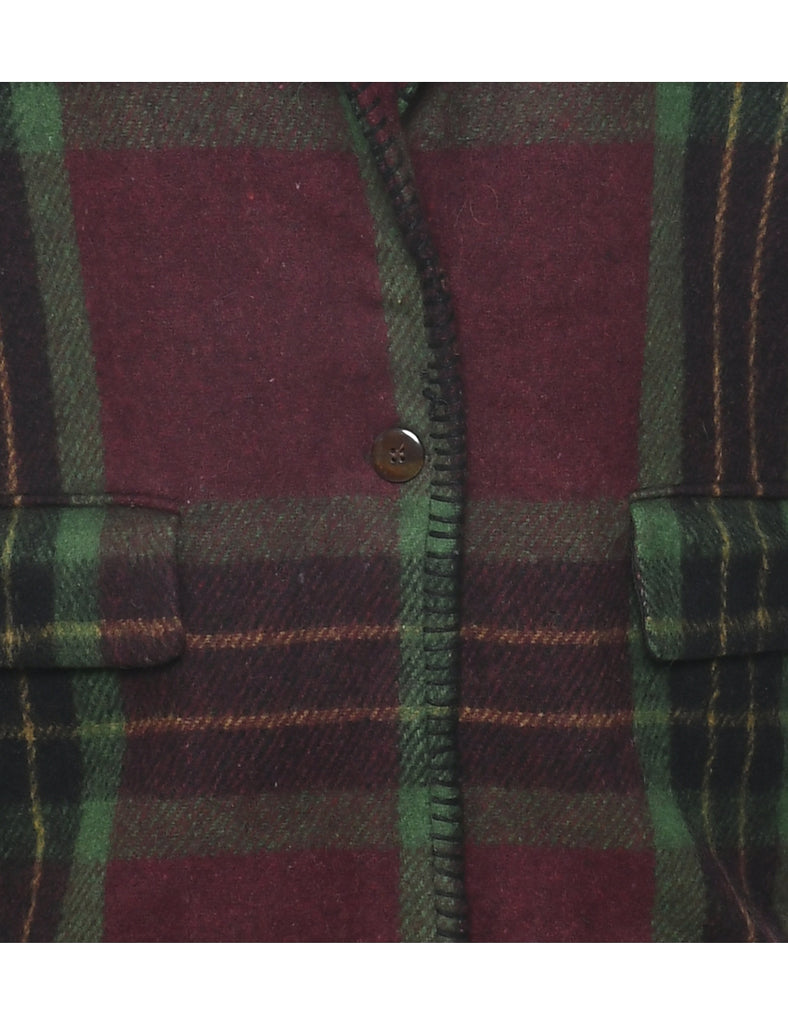 Checked Blazer - M