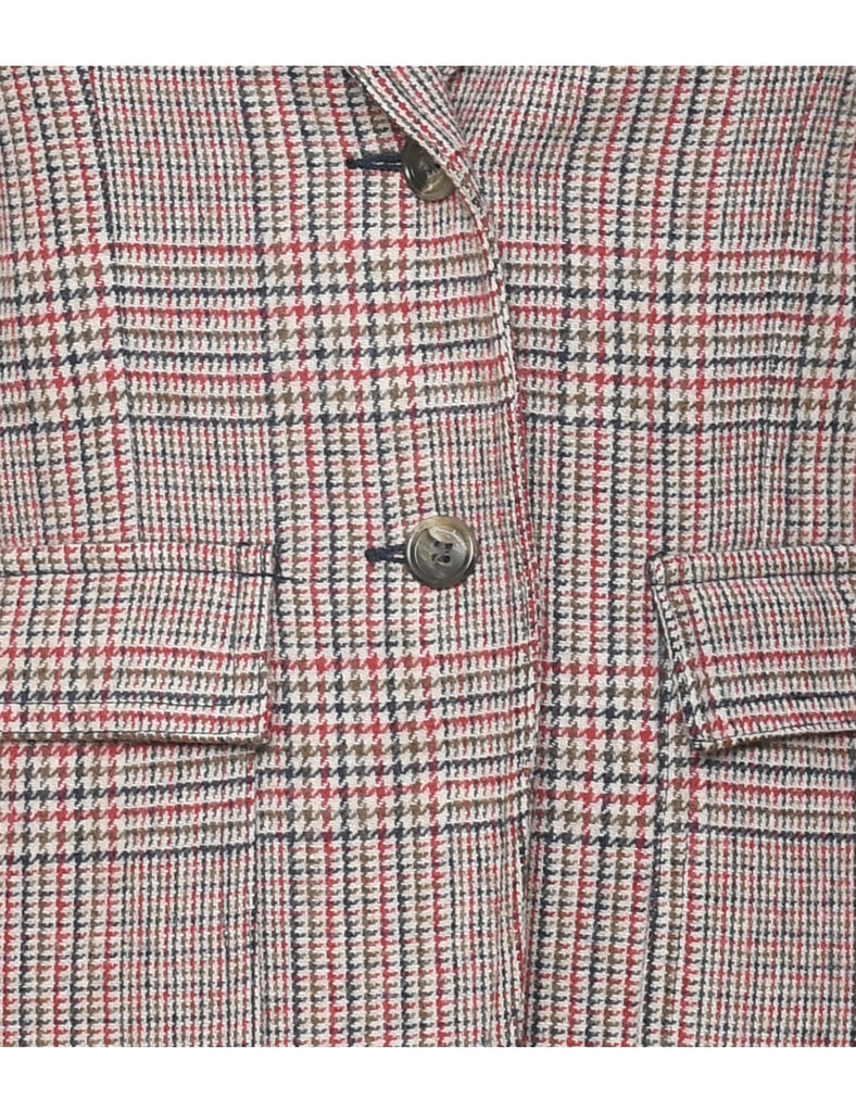 Checked Blazer - S